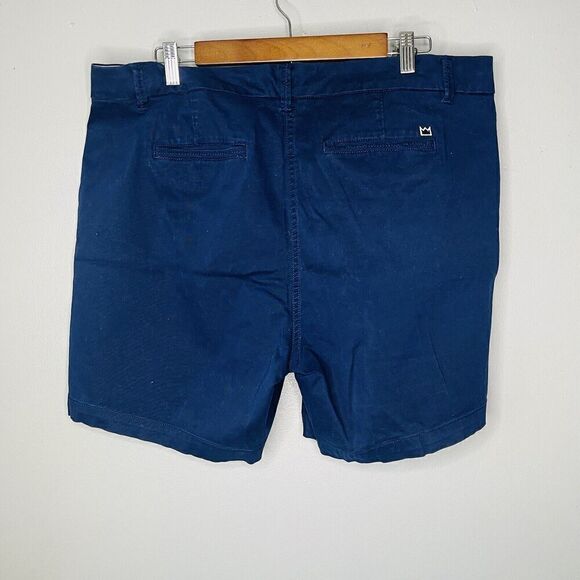 Crown & Ivy women’s size 16 W Caroline navy blue shorts mid rise - Picture 5 of 5